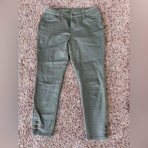 Westport Olive Ankle & Cropped Jeans